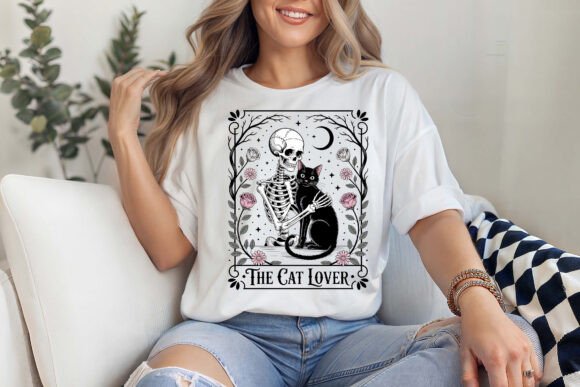 Cat Lovers Skeleton Tarot Card SVG Review