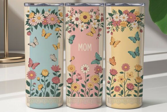 Floral Mom Tumbler Wrap PNG Review for Real Embroidery Projects