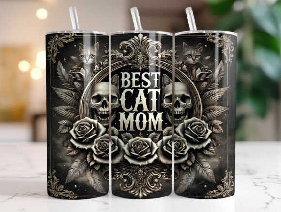Gothic Best Cat Mom 20oz Tumbler Wrap: A Designer’s Honest Take for Real Embroidery Projects