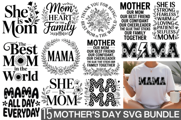 Mother s Day SVG Bundle, Mom SVG Design Review