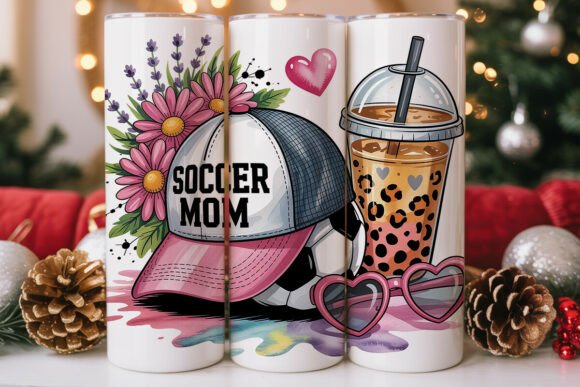 Soccer Mom Leopard Boba 20oz Tumbler
