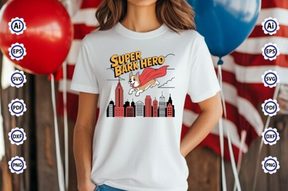 Super Bark Hero PNG T-Shirt Design Review