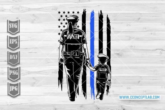 US Police Mom Son SVG: A Practical Designer’s Take