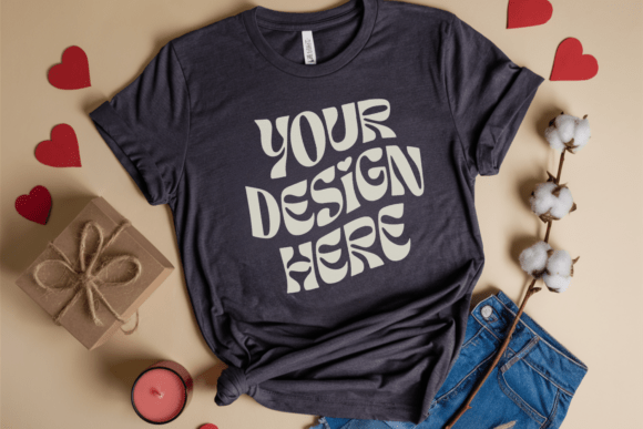 Valentine's Day C1717 Flat Lay Mockup Review for Real Embroidery Use